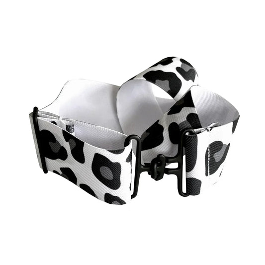 ACE Equestrian Snow Leopard, Black Elastic Belt